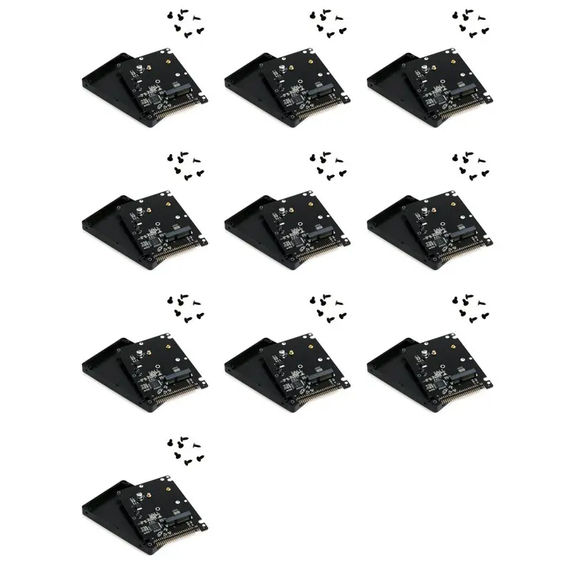 QWE-10X MSATA To 2.5 Inch 44PIN IDE HDD SSD Adapter MSATA To PATA Converter Adapter Card With Case