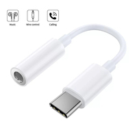 Type-C to 3.5mm Jack Earphone Audio Cable Adapter for Samsung Xiaomi Redmi Honor OPPO VIVO Realme Piexl Digital Signal Converter