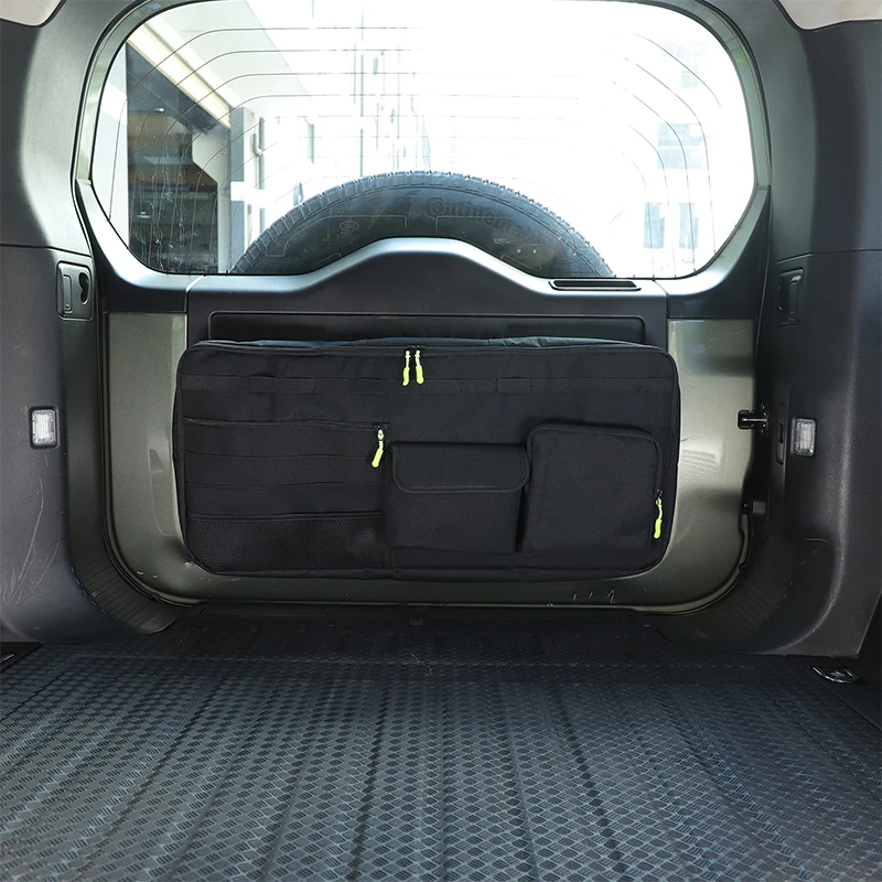Oxford Cloth Black For Land Rover Defender 90 110 130 2020+ Car tailgate tool hanging bag storage bag modification accessories