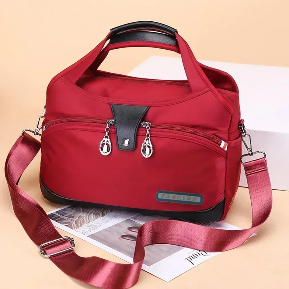 2026 New Fashion Women\'s Shoulder Bag Oxford Handbag Large Capacity Crossbody Bag Simple High Quality Casual Trend Handbag