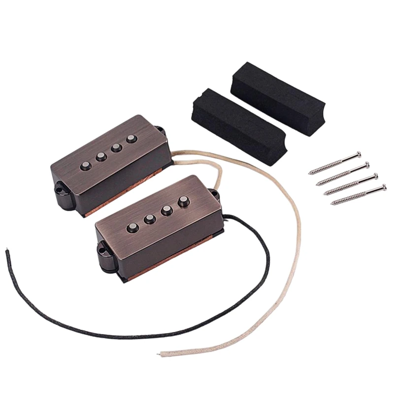 

Open Alnico 5 Pb P Bass Pickup Humbucker Pickup Alnico V Black For 4 String P Bass Replacement