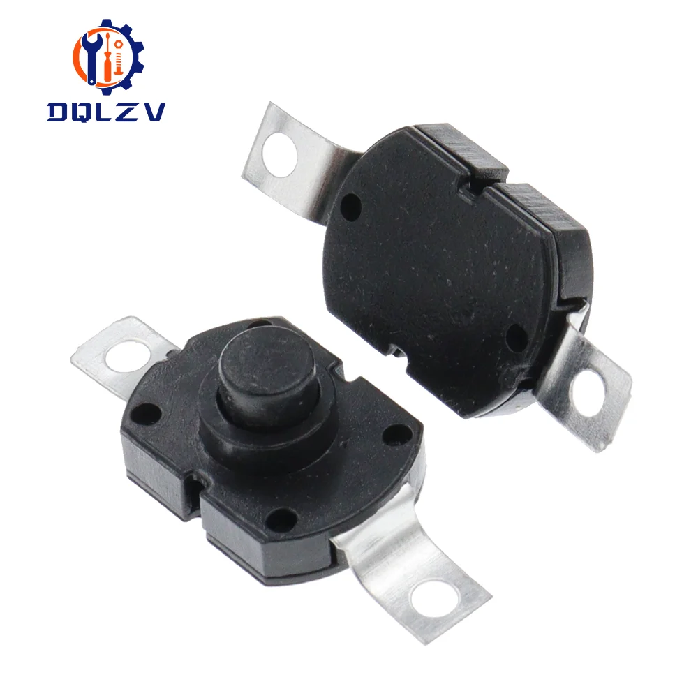 1712-KD Push Button Switch 1712KD Flashlight Switch LOCK 17X12X9.5MM Table Lamp Switch Flashlight Button Switch ON-OFF