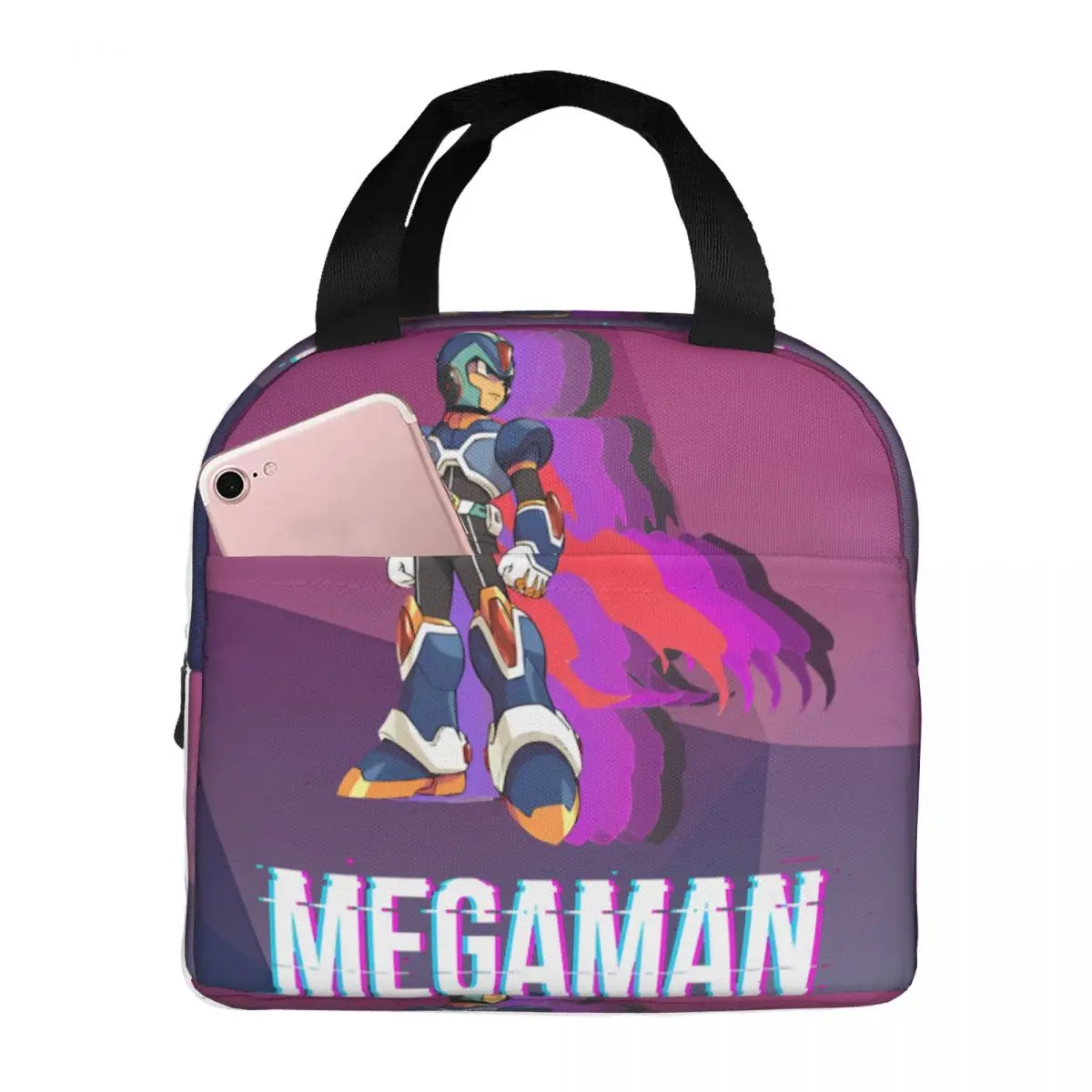 Secret Mega Art Man Gifts Movie Fan Outdoor Ice Bag Mega Man For Women Kid 2024 New For Lunch Lunch Bag Tote