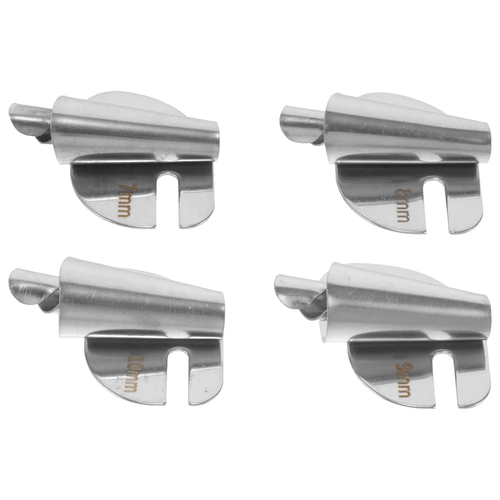 Набор из 4 металлических прижимных лапок для швейных машин, сменные, из нержавеющей стали, для домашнего использования, для общего шитья и квилтинга