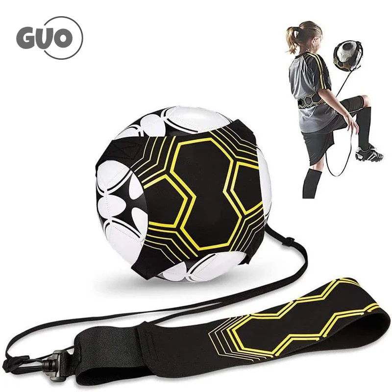 Soccer Ball Juggle Bag Children Auxiliary Circling Belt Football Training Accessories Kick Solo Soccer Trainer Football Kick