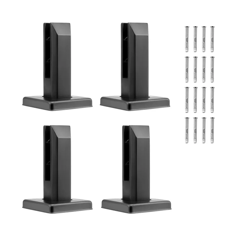 Glass Clamp 4PCS Square Glass Railing Bracket for 0.31 