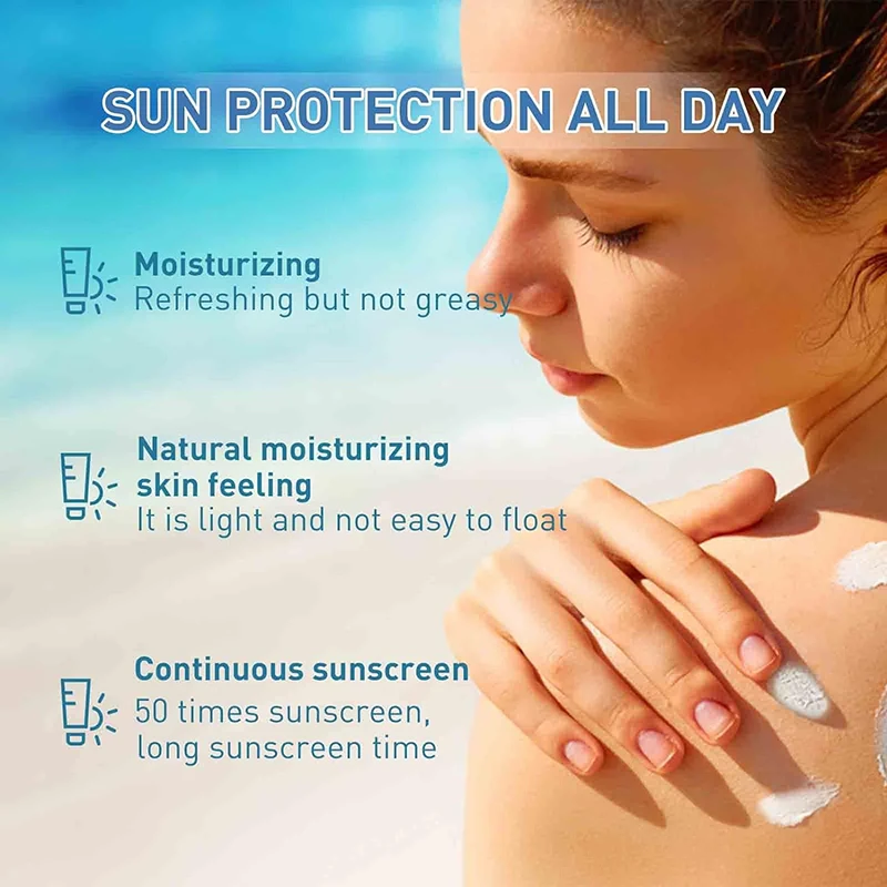 Koreaanse Zonnebrandcrème Spf50 Pa4 + Huidverzorging Engel Sneeuwgras Lichtgewicht Zonnebrandcrème Hydraterende Isolatie Melk Verfrissende Sunblock 50Ml