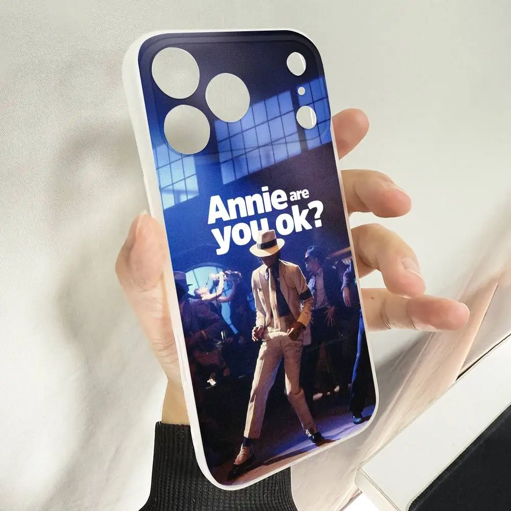 Etui na telefon M-Michael Jackson do iPhone'a 14, 16, 15, 11, 13, 17, 12, Air, Mini, Plus, E, Pro, Max, magnetyczne, z obsługą Magsafe, matowe.