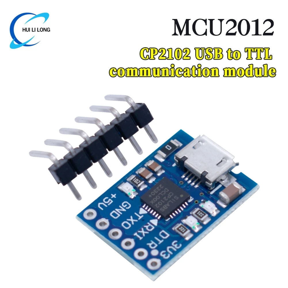 MCU2012 CP2102 Модуль MICRO USB в UART TTL 6-контактный последовательный преобразователь UART STC Замена FT232 НОВЫЙ для Arduino