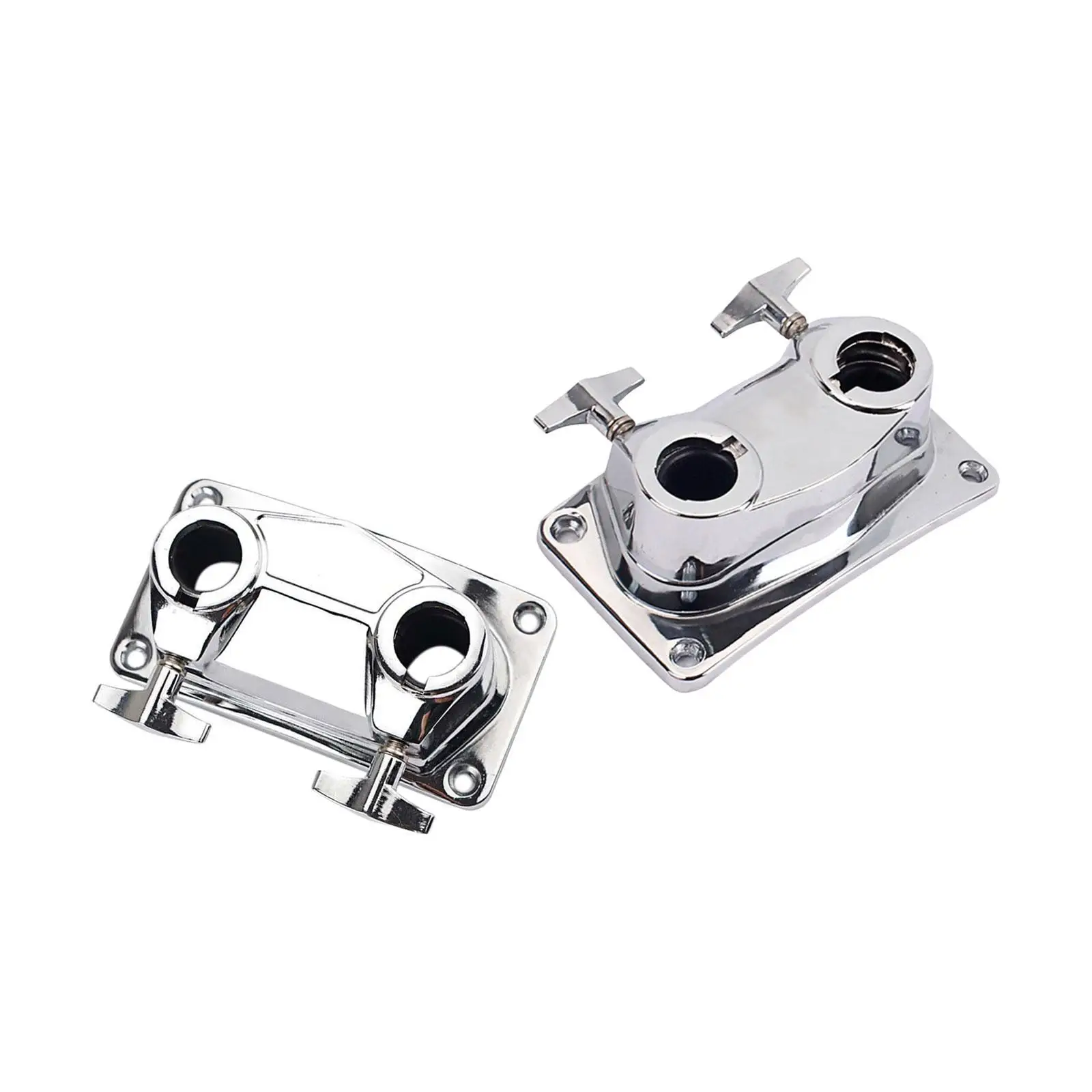 Drums Base Plate Double Hole Anti Skid Professional Repair Part Tom Cymbal Base Clamp Drum Tom Mount for Percussion Drum