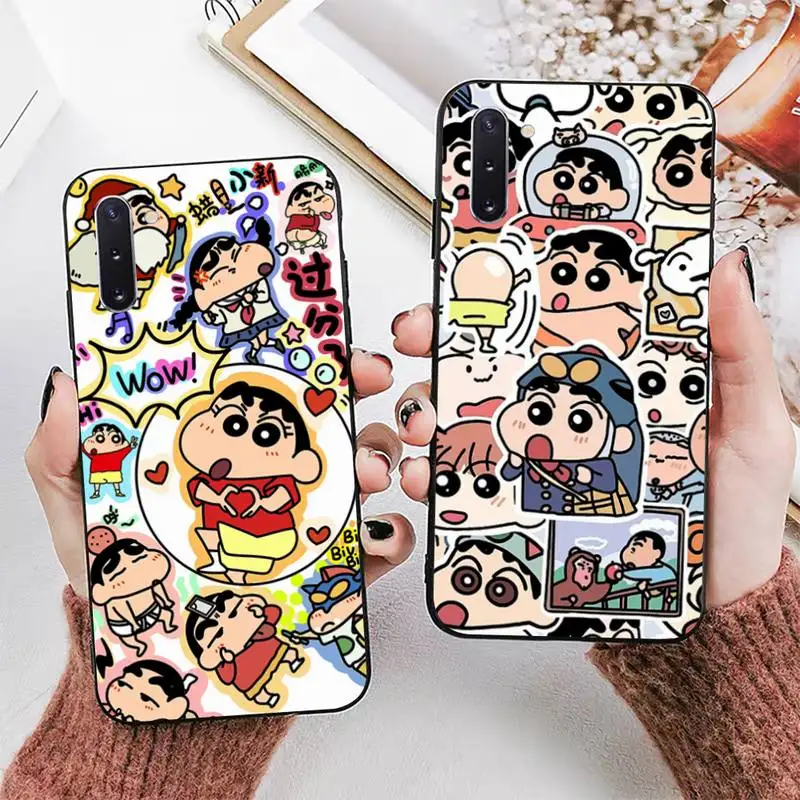 Crayon S-ShinS-C-ChanS Phone Case For Samsung Note 8 9 10 20 pro plus lite M 10 11 20 30 21 31 51 A 21 22 42 02 03