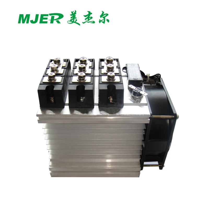 Thyristor Module Single Phase Half Control MFC200A1600V 3pcs MFC with Heatsink and Fan MFC200A Set
