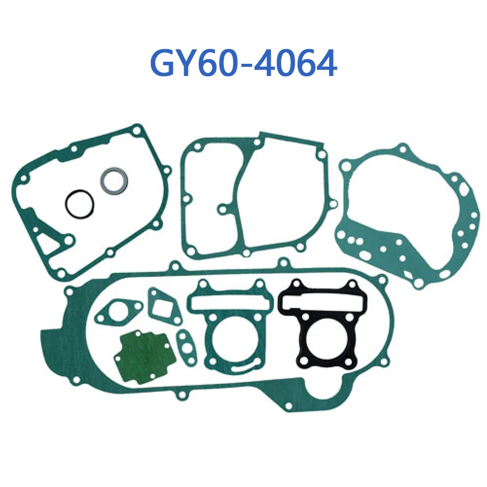 

GY60-4064 GY6 60cc Full Set of Gasket 40cm 43cm 46cm For GY6 50cc 4 Stroke Chinese Scooter Moped 1P39QMB Engine