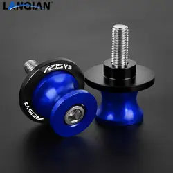 For YAMAHA R15V3 R-15-V-3 2017 2018 2019 2020 2021 2022 6MM CNC Swingarm Spools Stand Screws Slider Motorcycle Accessories