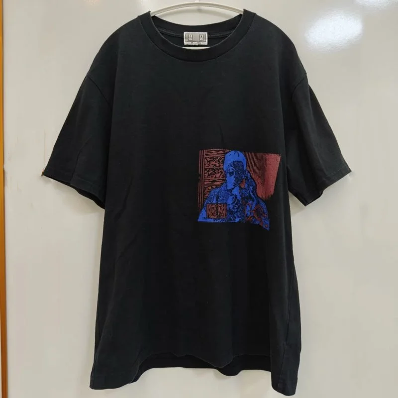 

Summer Harajuku CAVEMPT Tshirts Maze Puzzle Portrait Abstract Print Cotton Short Sleeve Unisex CE Tops Street Cleanfit Men Women