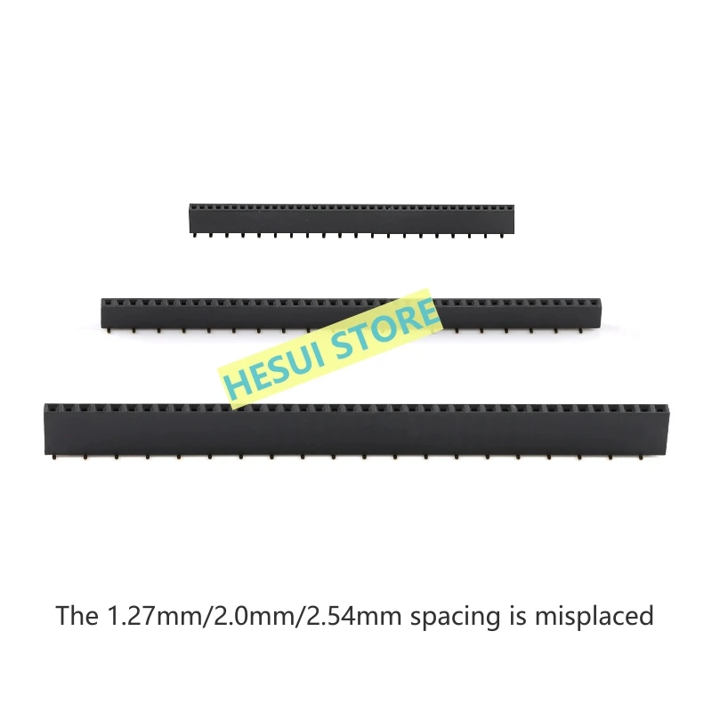 1.27/2.0/2.54mm spacing 1*40P single-row vertical patch bus dislocation foot/vertical stick seat