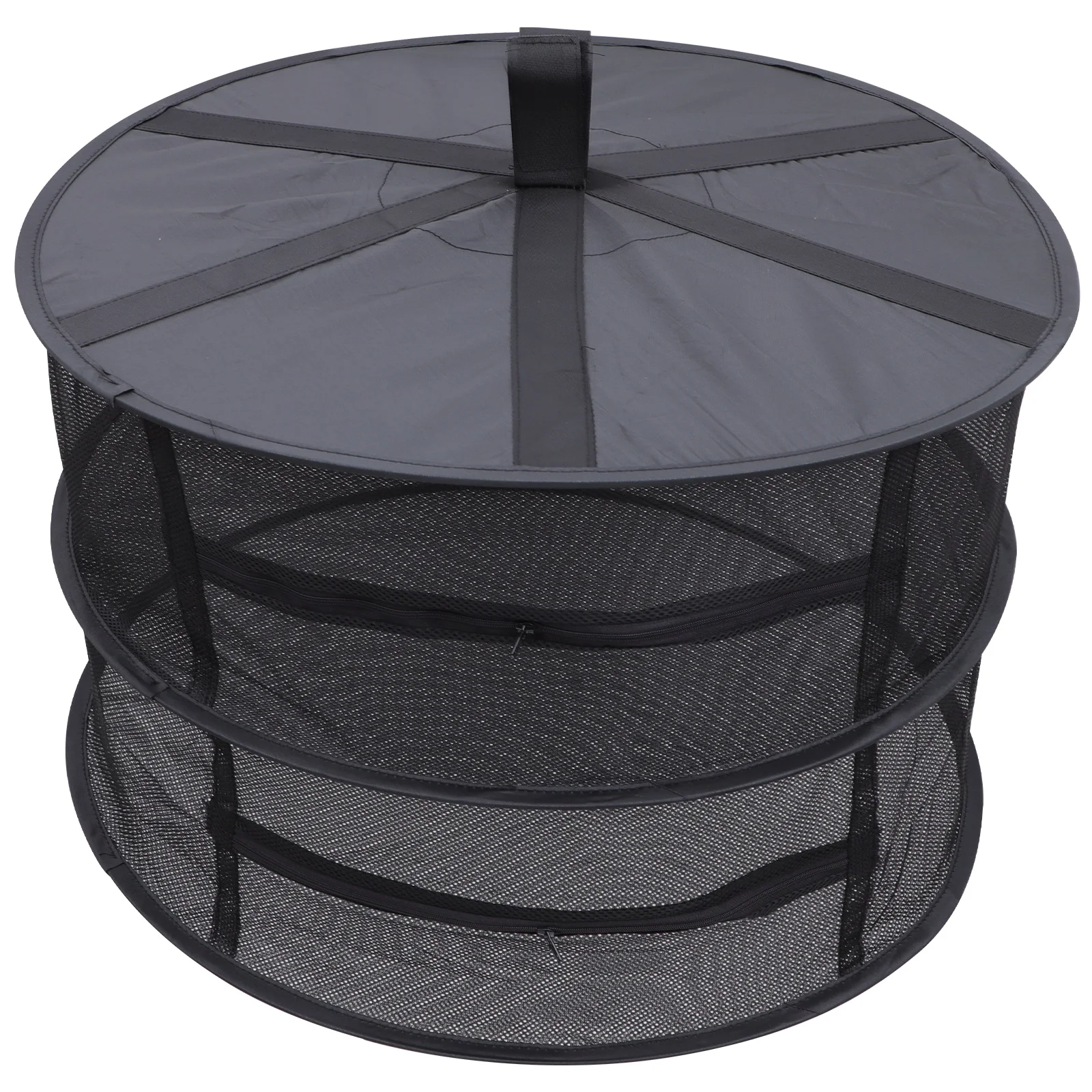 

Folding Drying Net Plant Dryer Camping Rack Hanging Drainage Small Herb Steel Ring Garden Plants