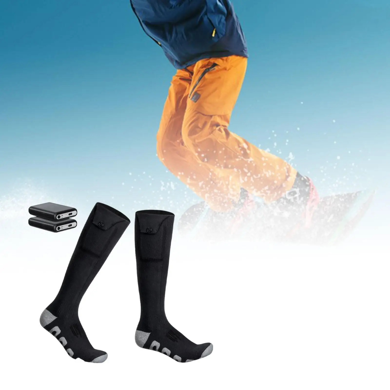 

Electric Heated Socks Heating Socks Long Tube Socks Thermal Socks for
