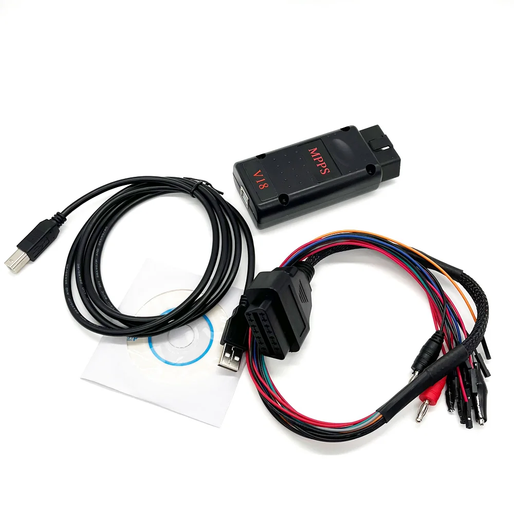 MPPS ECU Chip Tuning V21 V18 With Breakout Tricore Cable ECU Flasher Mpps V16 SMPS V13 edc16 Metal