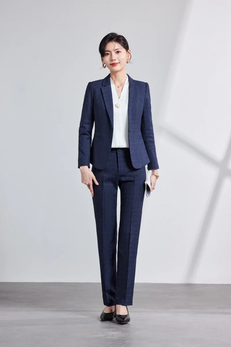 

AIyssa2024 модный профессиональный женский осенне-зимний новый пиджак + брюки, комплект из двух предметов. Экспозиционная элегантность и очарование