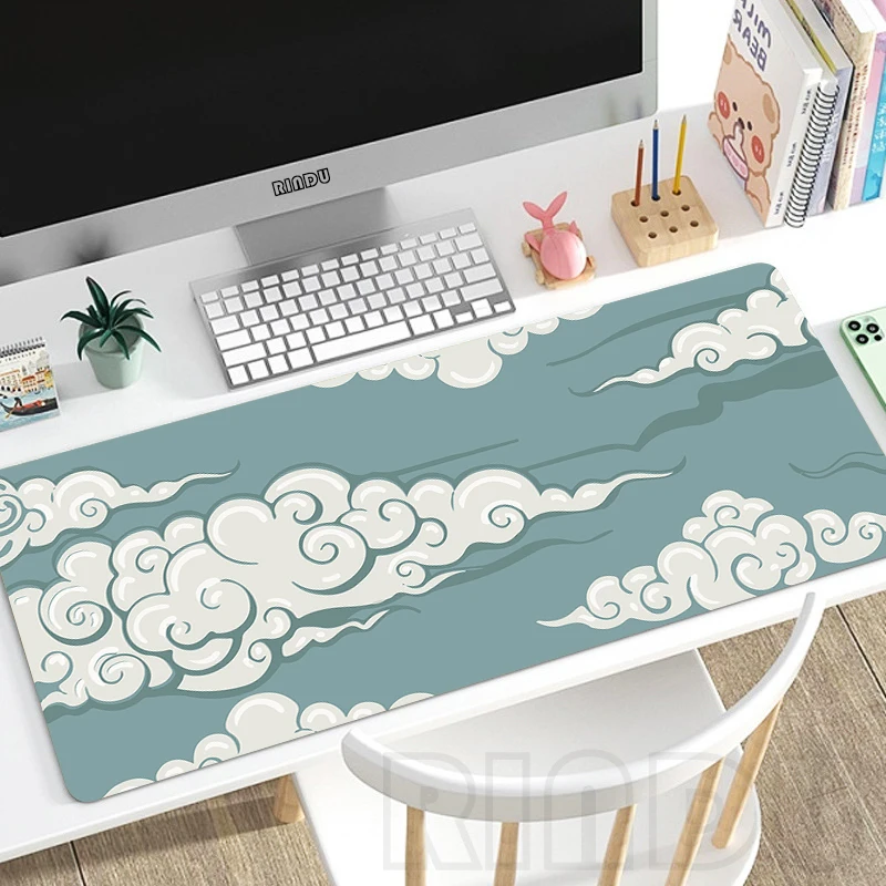 

Large Gaming Mousepads Cloud Mouse Pad Computer Mousepad Desk Mat 90x40cm Desk Pads For PC Keyboard Mats Table Rug