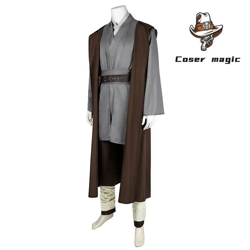 

Костюм для косплея Оби-Вана Кеноби, униформа для Хэллоуина, карнавала, вечеринки, Рождества, одежда для ролевых игр