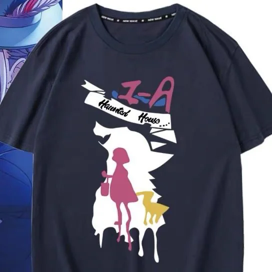 صيف 2025 الخطة العالمية Xiaodou Zexinyu مدرسة قصيرة الأكمام أنيمي تأثيري الملابس الملابس المؤلمة الكرتون تي شيرت