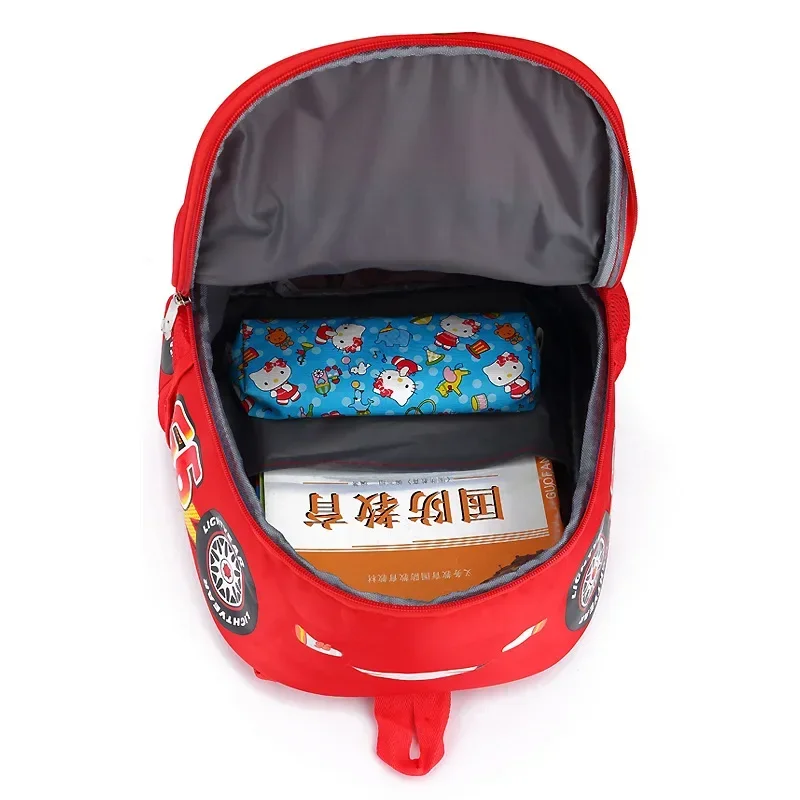 Disney 2024 New Kindergarten School Bag Cute Children\'s Backpack Cartoon Car Backpack Casual Preschool School Bag