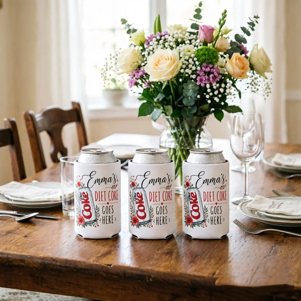 10/20/30 Stück Individuelle Diet Coke Dosenkühler | Blumenmuster Getränkedosenkühler