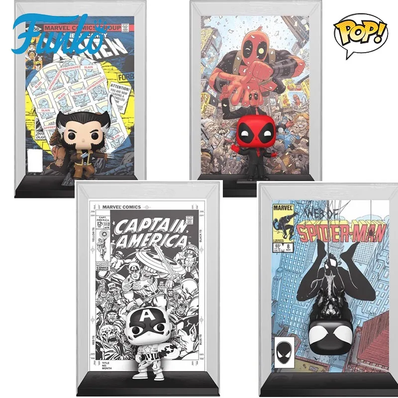 

Funko Pop Original Spider-Man Anime Figure Deadpool Captain America X - Men Action Figure Toys for Boys Girls Kids Gift