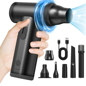 J01pro מטוס טורבו חזק מאוורר עם תאורה הוביל ג 'etfan אבק חיסול 12000rpm הבית ניקוי אבק אספן מאוורר אוטומטי עבור אוטומטי