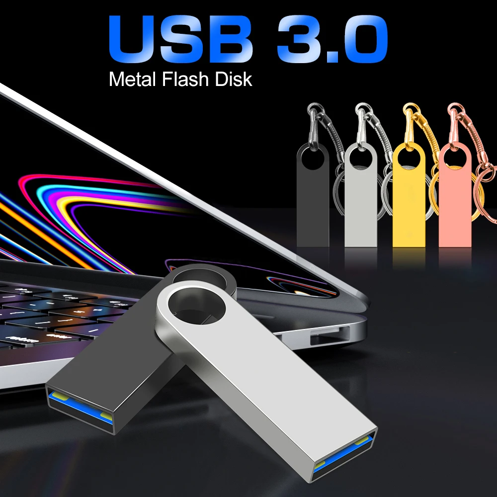 Super USB Flashdisk USB 3.0 1TB โลหะ Cle USB หน่วยความจํา 512G ไดรฟ์ปากกาความเร็วสูง USB Flash Drive 2TB USB Memoria ฟรีของขวัญการจัดส่ง