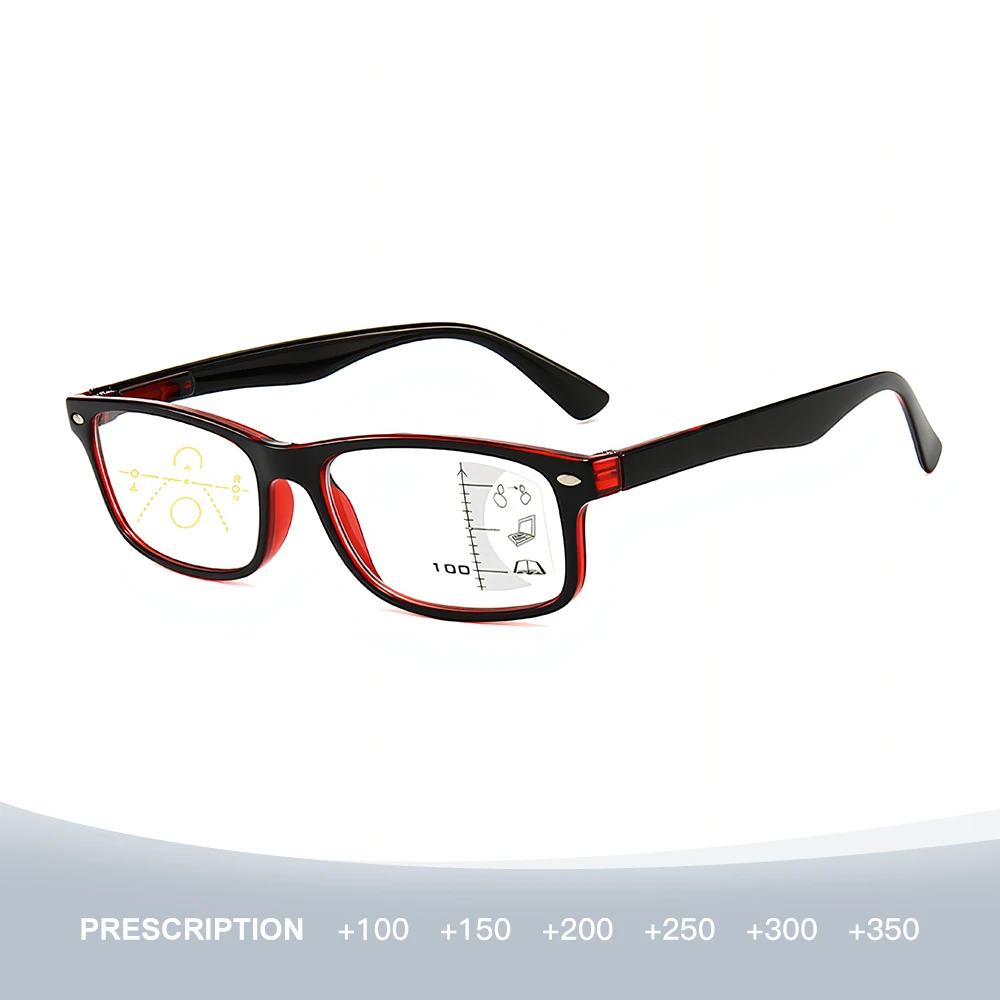 

Fashionable reading glasses, Progressive Multifocal Blue Light Blocking Men Women Spring Hinge Computer Reader Blue Anti Light