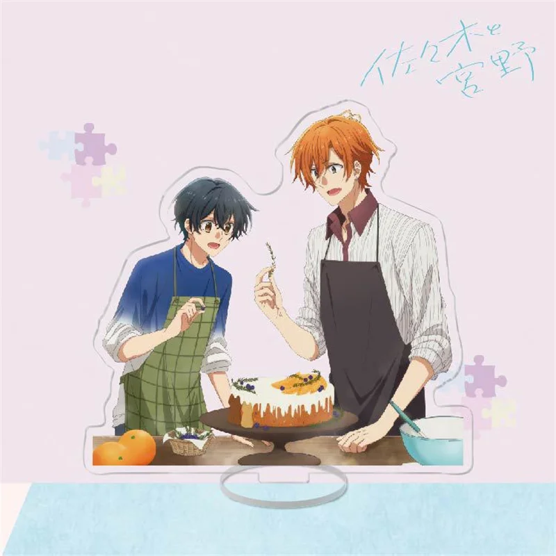 New Arrival BL Anime Sasaki to Miyano Acrylic Stand Model Plate 15cm Miyano Yoshikazu Sasaki Shumei Cosplay Standee Desk Decor