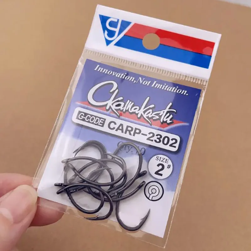 

Карповый крючок из углеродистой стали с широким зазором и микроперевернутым крючком, матовый черный карповый крючок