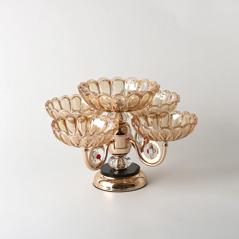 Bandeja de frutas Lotus bandeja de servicio hogar de lujo