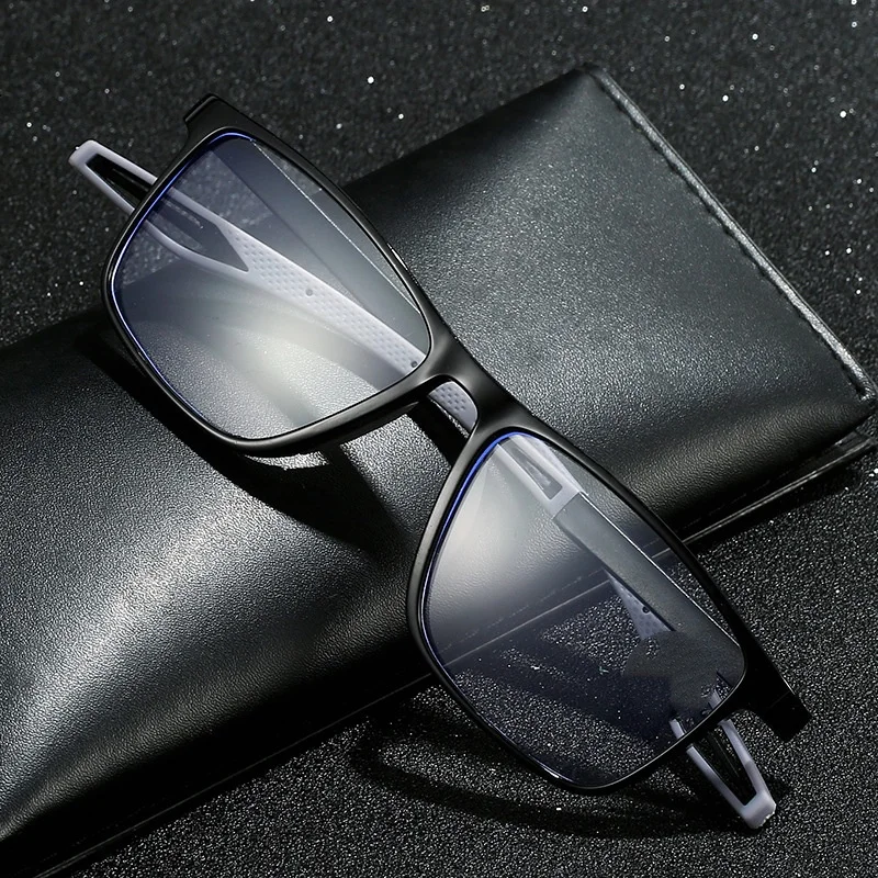 1pc TR90 Men Reading Glasses +1.00 to +4.00 Degrees Lightweight PC Full Frame Computer Glasses Digital Screen for Presbyopia Rel