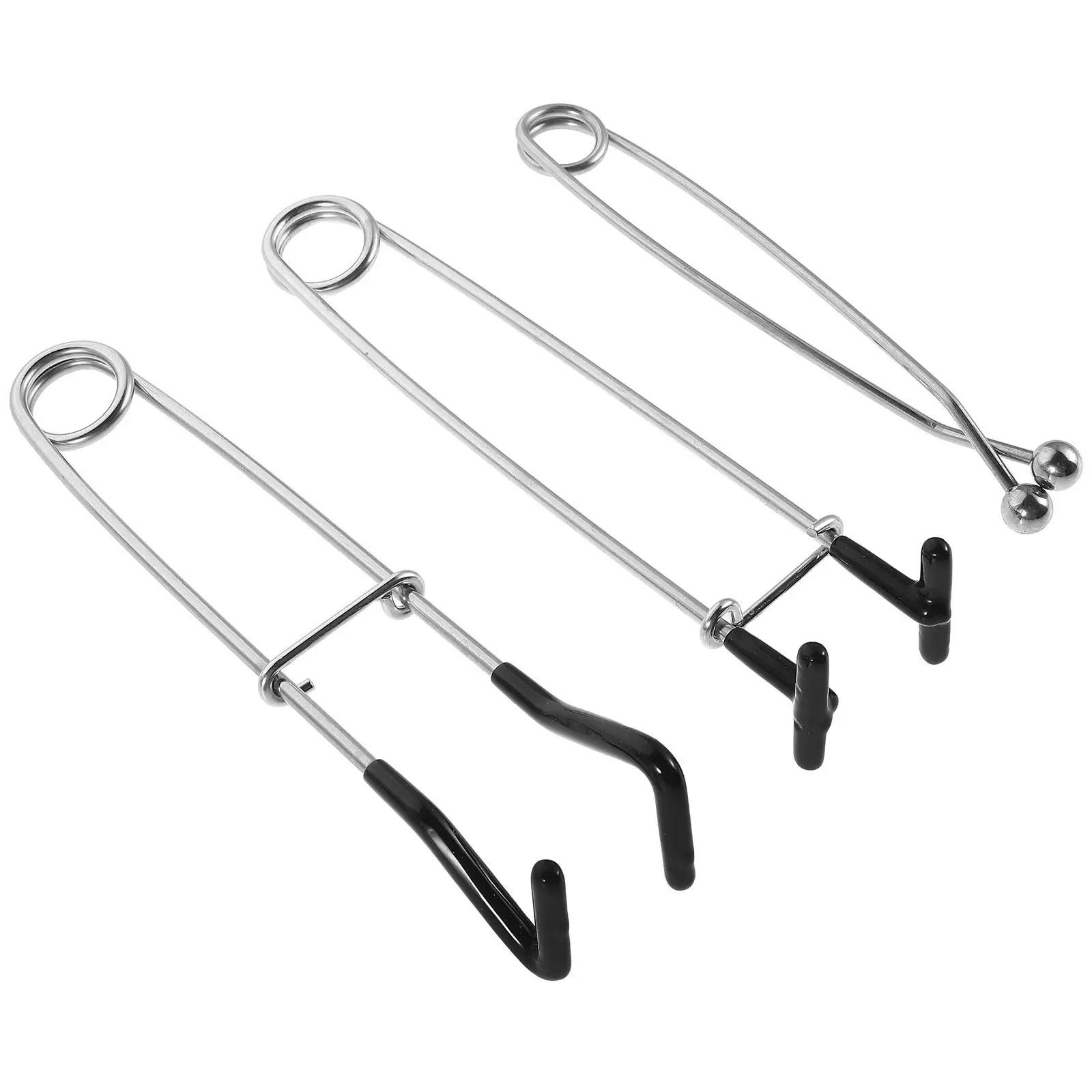 

3 Pcs Stainless Steel Fish Mouth Opener Hook Remover Fishing Tool Gripper Claw Lip Holder Catching Clamp Spreader Pliers Gear