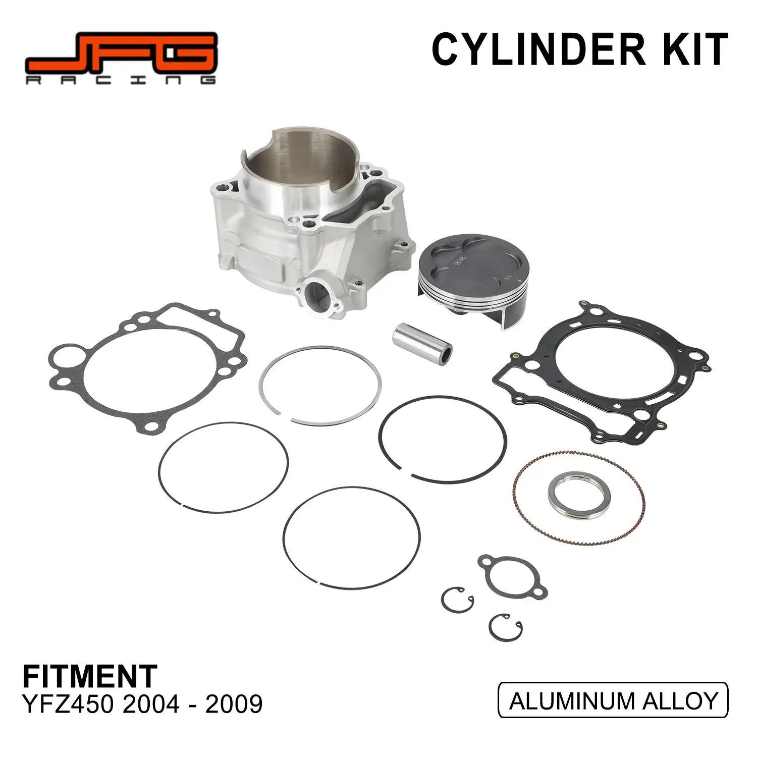 Motorcycle Accessories Cylinder Block Sleeve Kit Piston Rings Head Base Gasket Kit For YAMAHA YFZ450 YZ 450 2004-2009 Aluminum