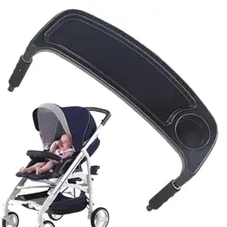 Baby Stroller Dinner Table Tray Universals Kids Pushchair Self-feeding Dinner Snack Tray With Cup Holder Pram Accessories Plate