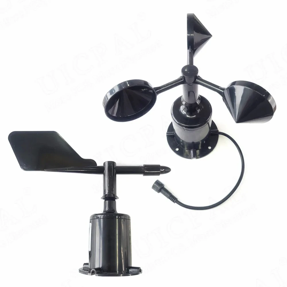 

0-30m/s 5V Power Polycarbon Wind Speed 360 Degrees Direction Sensor 3 Cup Anemometer Sensor Weather Station Outdoor