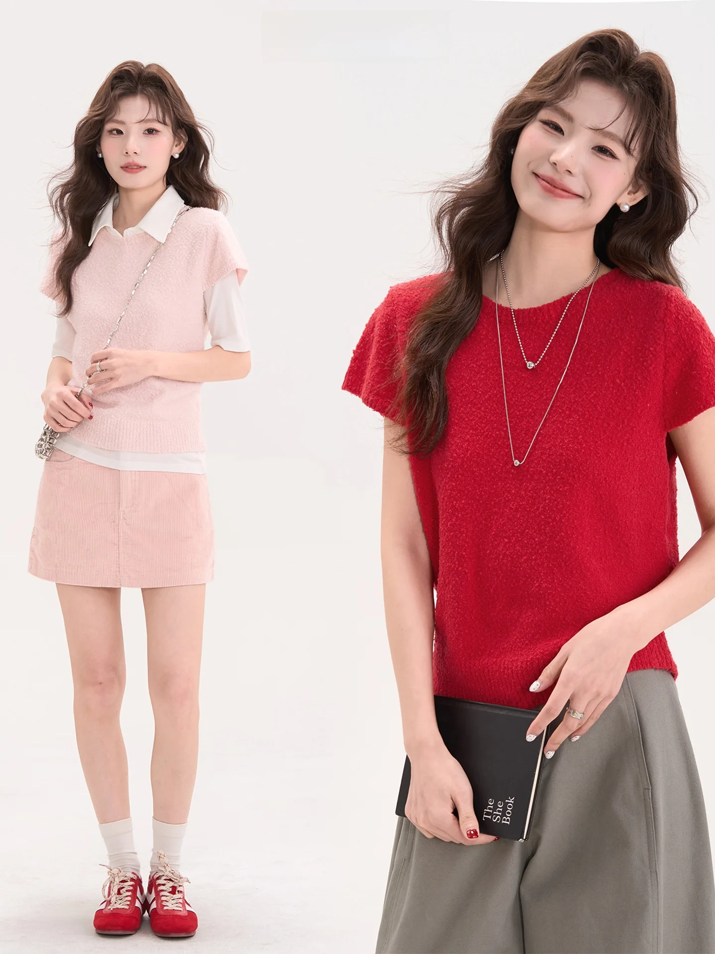 

Корейская трикотажная футболка с коротким рукавом для женщин, весенняя модная повседневная модель из хлопкового смесового трикотажа с эластаном от HuaTian Display