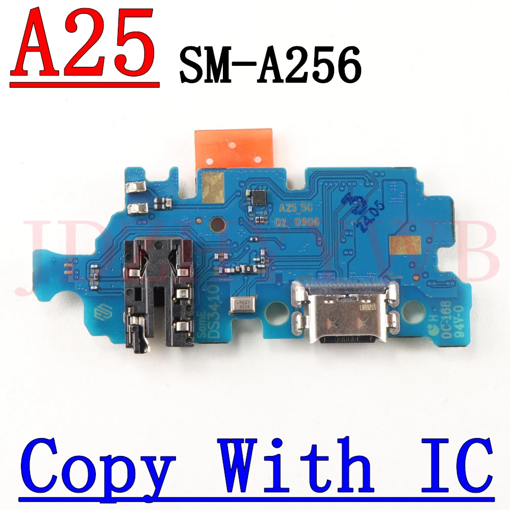 USB Charge Port Jack Dock Connector Charging Board For Samsung Galaxy A25 SM-A256B/DS A256E A256U Motherboard Main Flex Cable