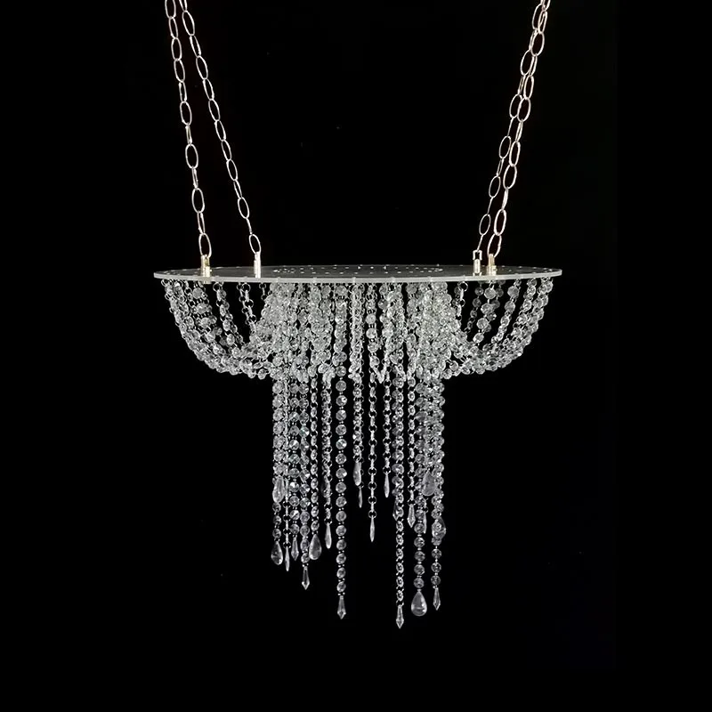 Oggetti di scena per matrimoni Guida stradale in acrilico Festa di compleanno Hotel Ristorante occidentale Dessert Porta torta in cristallo di San Valentino