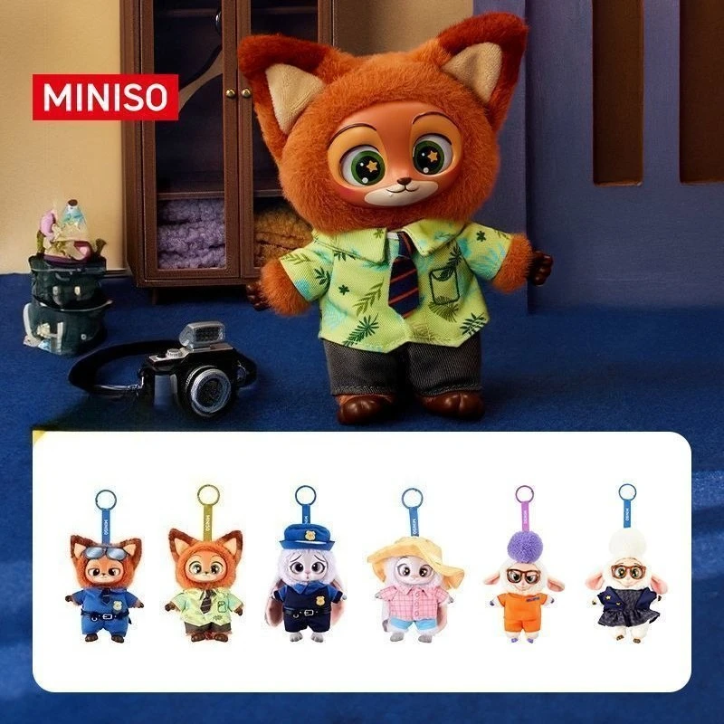 

MINISO Аутентичная серия Zootopia, фигурка из ПВХ, сюрприз, слепая коробка, кукла, кулон, декоративный милый подарок, слепая коробка Hello Kitty