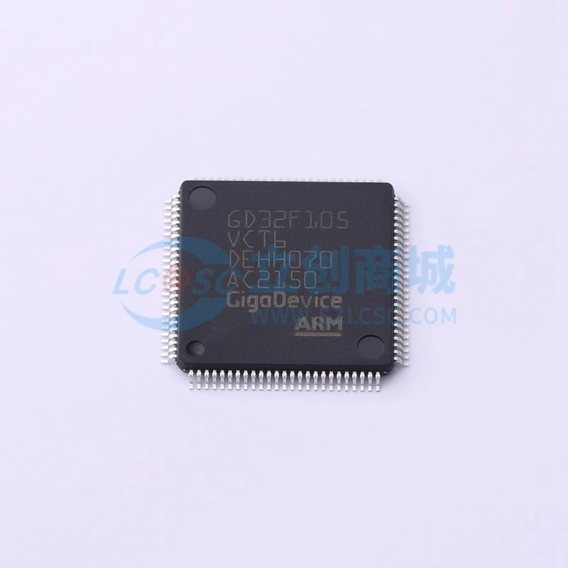 LQFP-100 마이크로 컨트롤러 (MCU/MPU/SOC) CPU, 주식 100%, GD GD32 GD32F GD32F105 GD32F105VCT6, 정품 신제품