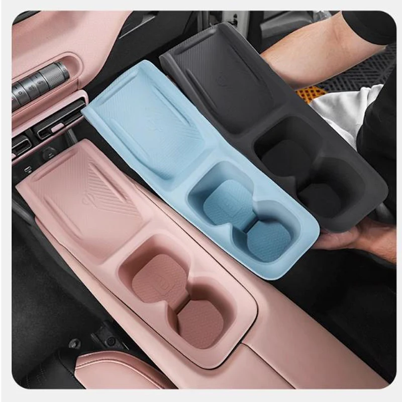 For BYD Seagull 2024 2025 Automotive Interior Accessories Central Control Storage Wireless Charging Silicone Anti Slip Pad