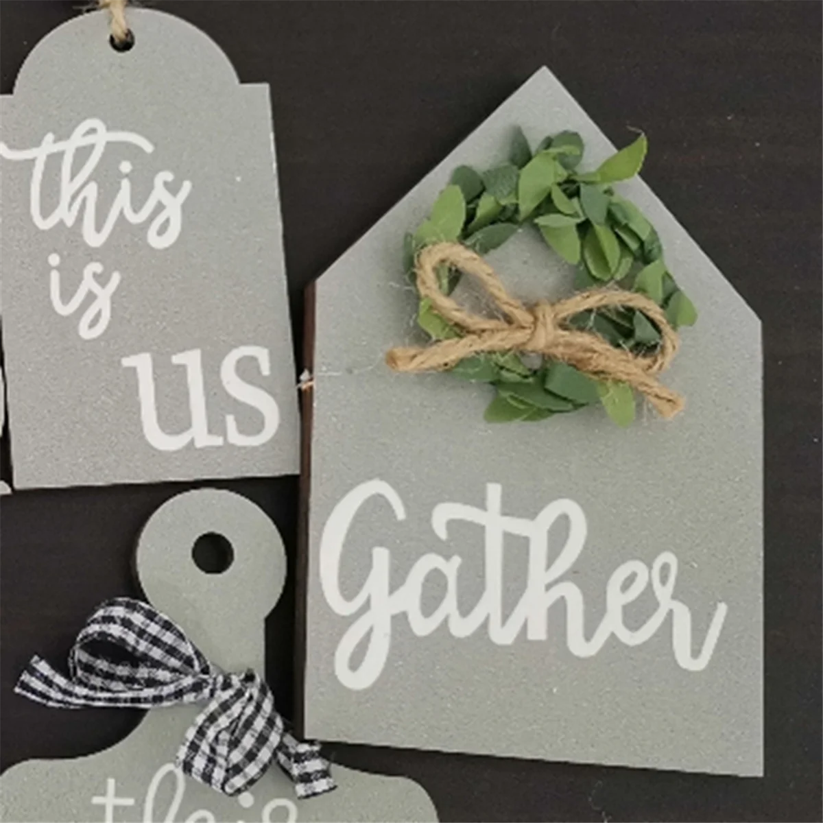 AT77 многоуровневая подставка для поддонов, многоуровневый декор для поддонов, деревянный фермерский дом, двухъярусная поддона для дома, кухни, офиса, пасхальное украшение