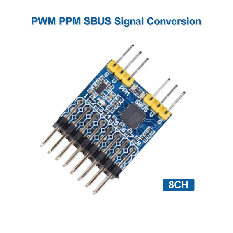 

8CH PPM PWM SPP-SBUS Receiver 32bit Encoder Signal Conversion Module Converter input voltage 3.3-20V For RC Model Drone Parts