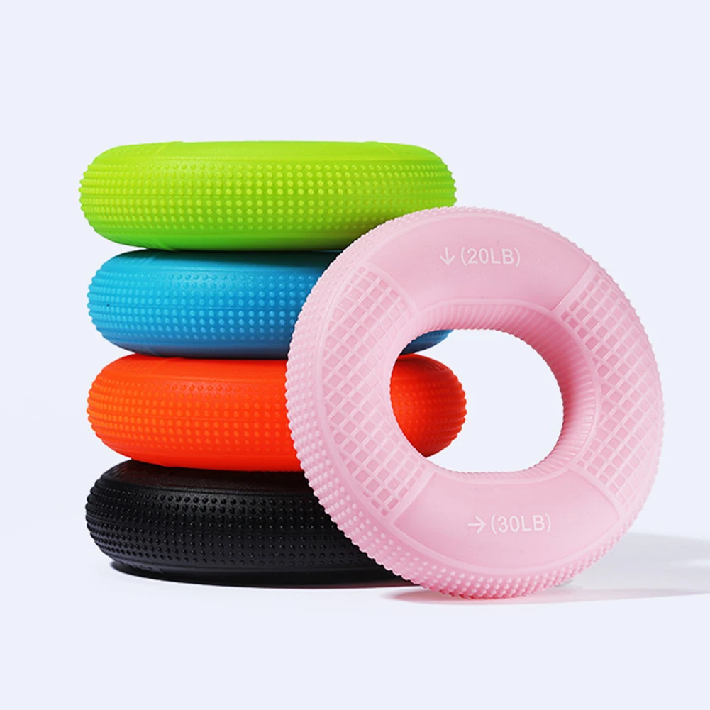 Round Silicone Hand Exerciser Ring Lightweight Muscle Building Portable